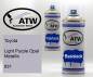 Preview: Toyota, Light Purple Opal Metallic, 931: 400ml Sprühdose + 400ml Klarlack - Set, von ATW Autoteile West.